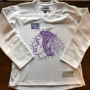 Chicago Blackhawks fights Cancer womens fit jersey